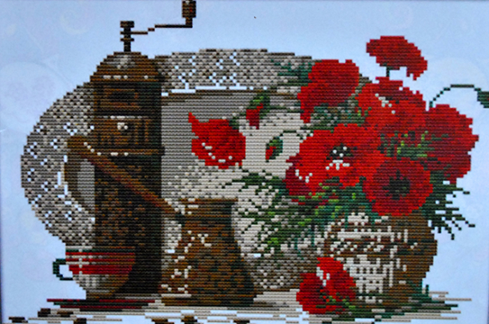 Embroidery kit Fragrant coffee, 44*33