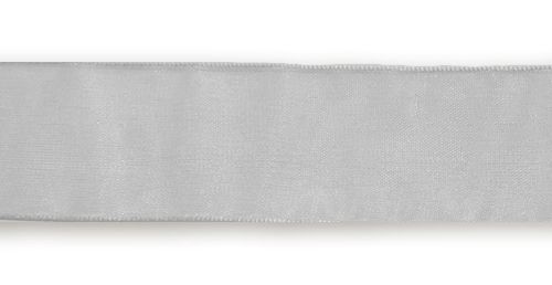 Стрічка з органзи, сіра, ш. 2,5 см; 45,7 м в рул.