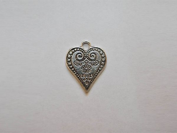 Accessories metal Heart silver bilateral