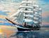 Under sails 20*30 cm. Set for creativity with rhinestones on a stretcher