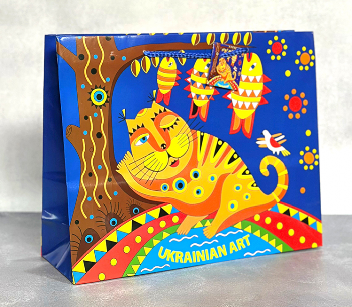 Пакет пп.32*26*10 "Котик-арт"