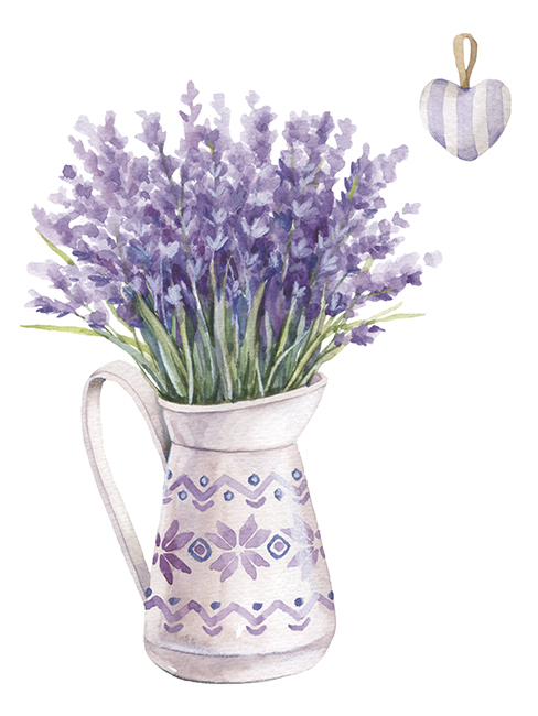 Lavender. Art. Rudenko, 21*25 cm. Set for creativity with rhinestones on cardboard 5D