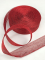 Jute ribbon 4cm, red, 50 m per roll.